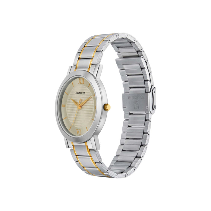 Champagne Dial Alog Watch