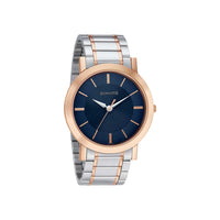Sonata Quartz Analog Blue Dial Stainless Steel Strap Watch for Men