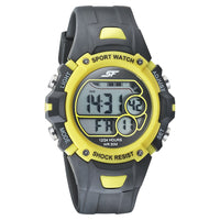 SF Digital Dial Black PU Strap Watch for Men