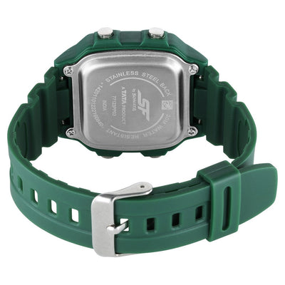 SF Hexa Digital Dial Unisex Watch With Polyurethane Strap