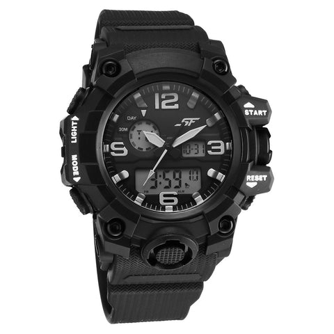 SF Sparq Ana Digi Black Dial Polyurethane Strap Watch for Men