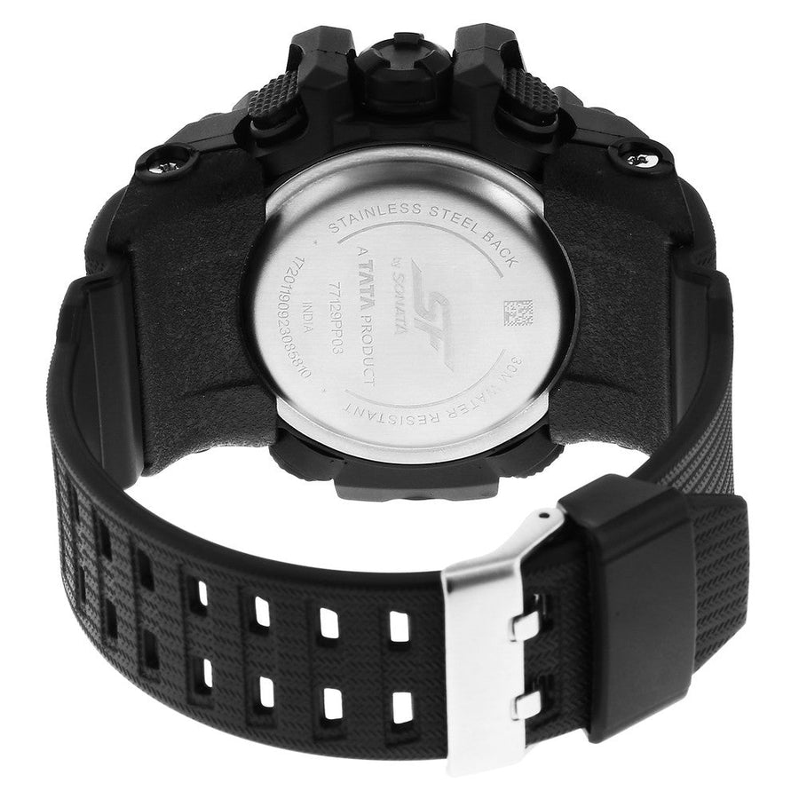 SF Sparq Ana Digi Black Dial Polyurethane Strap Watch for Men