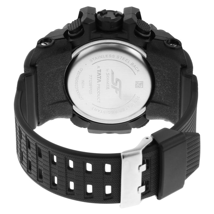 SF Sparq Ana Digi Black Dial Polyurethane Strap Watch for Men