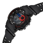 SF Sporty Digital Black Dial Black Polyurethane Strap Watch for Men