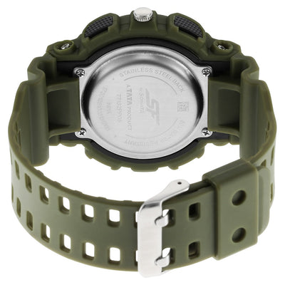 Sonata SF Dreamer Series Quartz Digital Analog Digital Black Plastic Strap for Men