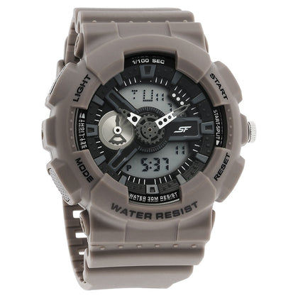 Sonata SF Dreamer Series Quartz Digital Analog Digital Black Plastic Strap for Men