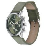Sota Quartz Multifunction Green Dial Green Leather Strap Watch For Men (77139SL02)
