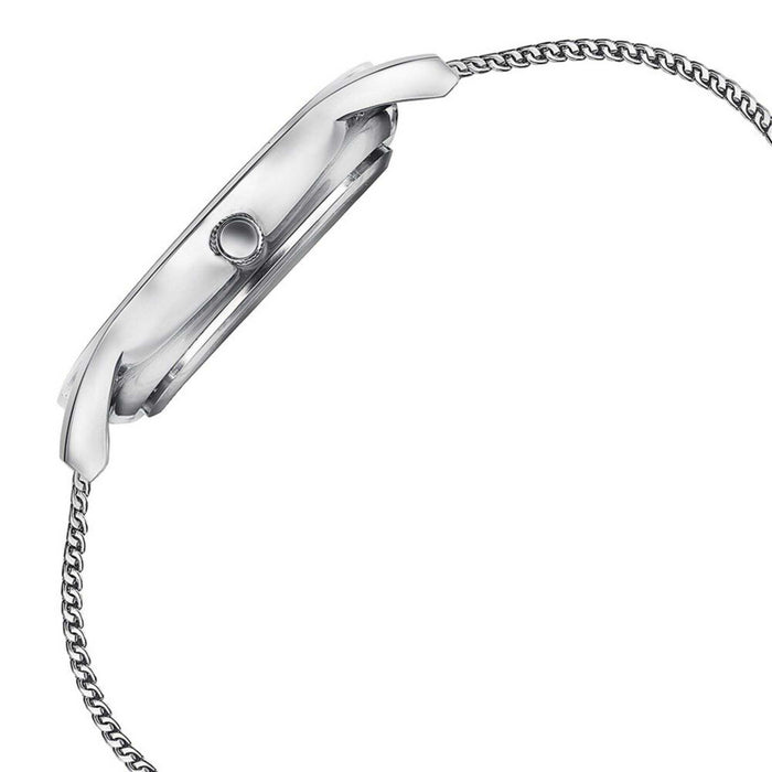 Sonata Quartz Analog Blue Dial Silver Stainless Steel Strap Watch For Men