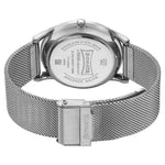 Sonata Quartz Analog Blue Dial Silver Stainless Steel Strap Watch For Men