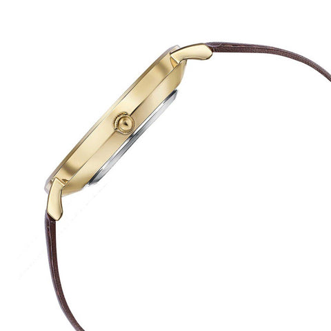 Sonata Quartz Analog White Dial Brown Leather Strap Watch For Men