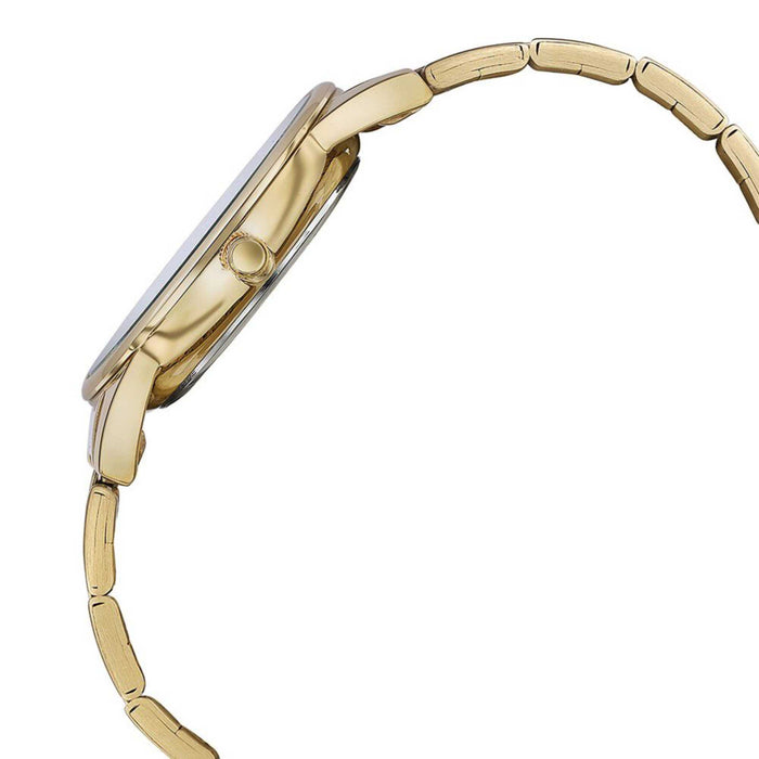 Sonata Quartz Analog Silver Dial Golden Stainless Steel Strap Watch For Men