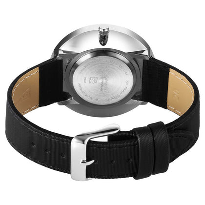 Sonata Green Dial Black Leather Strap Analog with Date Watch for Men