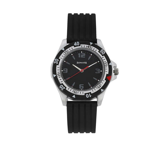 SF Black Dial Alog Watch for Men