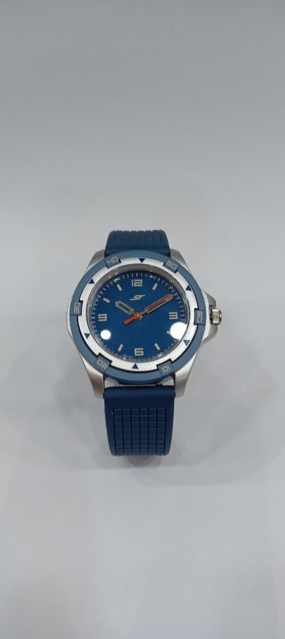 SF Sporty Blue Dial Polyurethane Strap Watch for Men  7930PP21