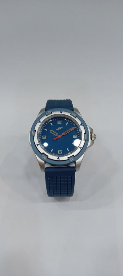 SF Sporty Blue Dial Polyurethane Strap Watch for Men  7930PP21