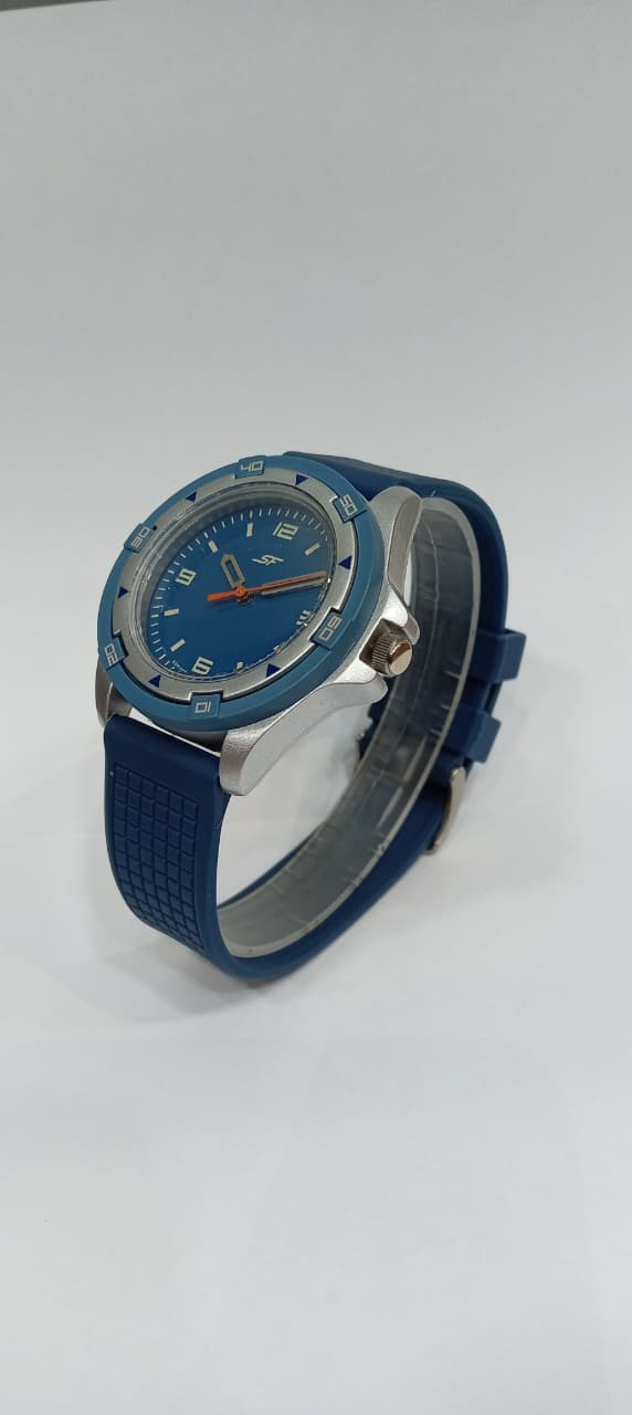 SF Sporty Blue Dial Polyurethane Strap Watch for Men  7930PP21