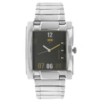 Sonata Quartz Analog with Date Black Dial Stainless Steel Strap Watch for Men