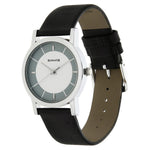 Sonata Quartz Analog White Dial Leather Strap Watch for Men