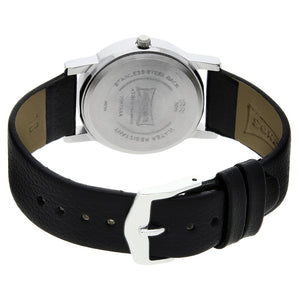 Sonata Quartz Analog White Dial Leather Strap Watch for Men