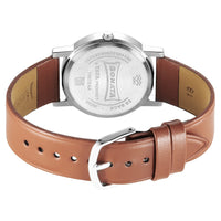 Sonata Classique Quartz Analog Green Dial Brown Leather Strap Watch for Men