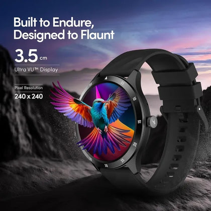 Titan Fastrack Jupiter Flex Smartwatch, 1.38 inches Ultra VU Display, Black 38165PP01