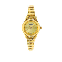 Sonata Champagne Dial Gold Metal Strap Analog Watch for Women