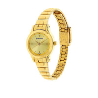 Sonata Champagne Dial Gold Metal Strap Analog Watch for Women