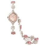 Sonata Quartz Analog Peach Dial Metal Strap Watch for Women