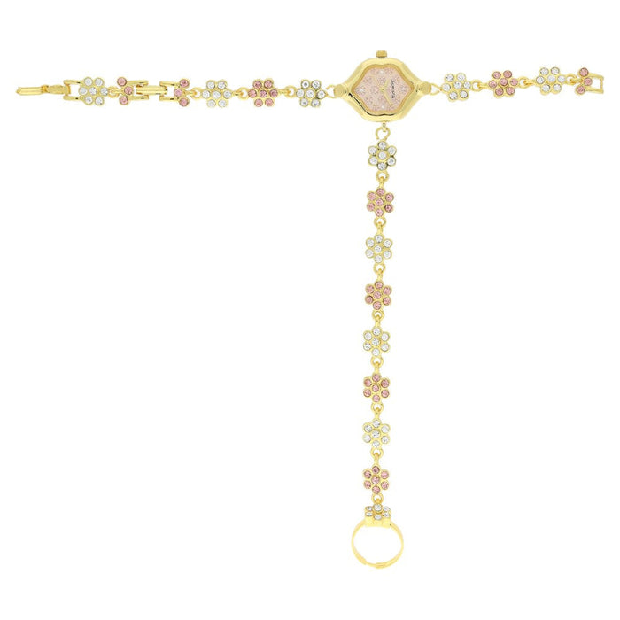 Sonata Quartz Analog Pink Dial Metal Strap Watch for Women