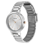 Sonata Play Silver Dial Women Watch With Stainless Steel Strap