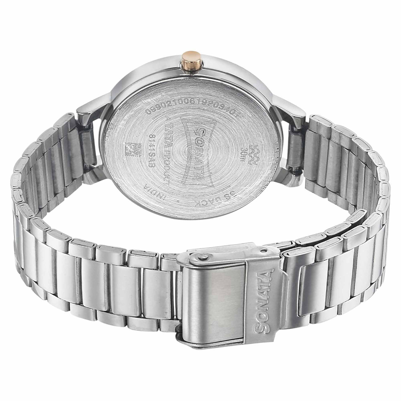 Sonata Play Silver Dial Women Watch With Stainless Steel Strap