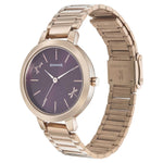 Sonata Play Purple Dial Women Watch With Stainless Steel Strap