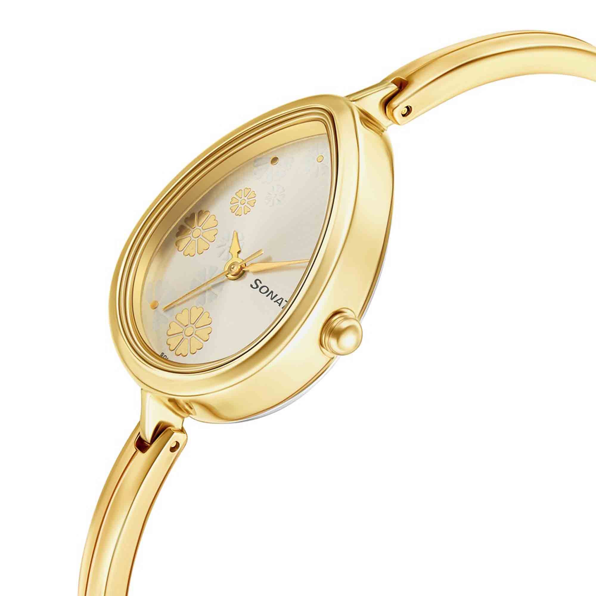 Wedding Edition - Light Champagne Dial Metal Strap Watch 8169YM01