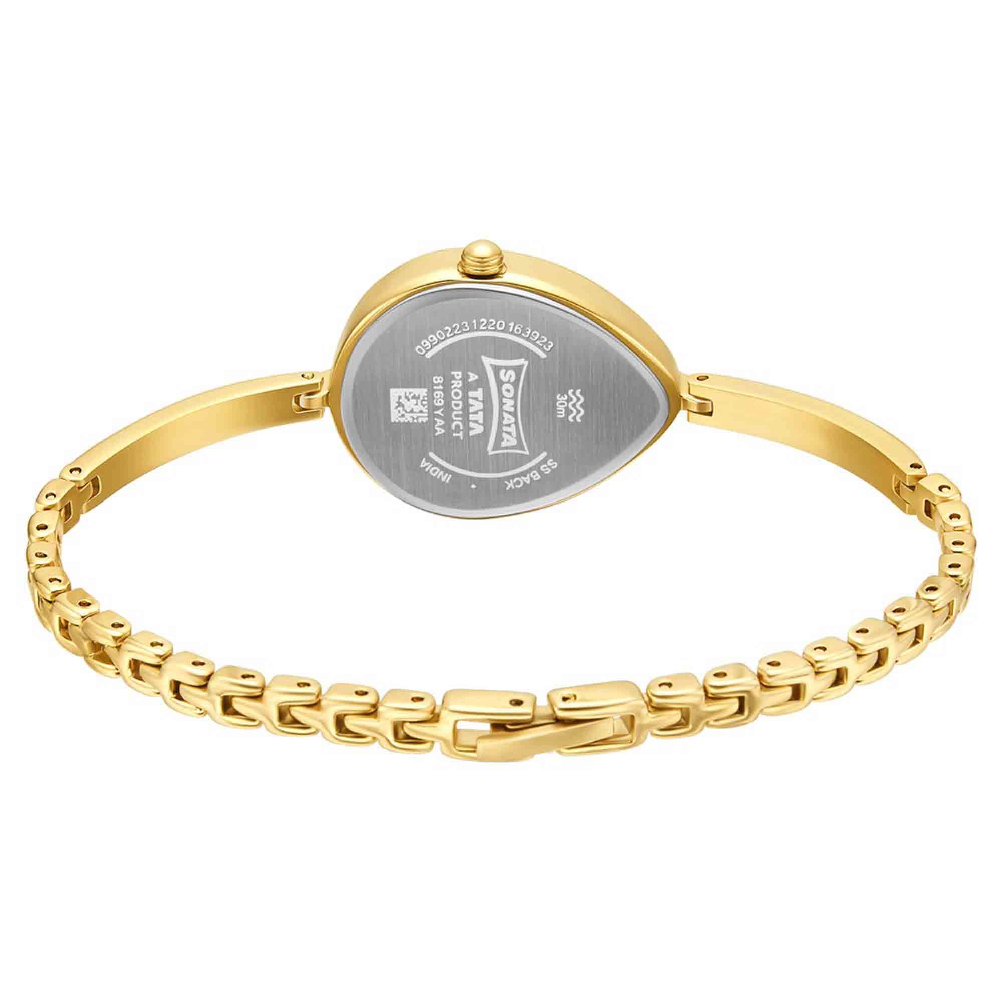 Wedding Edition - Light Champagne Dial Metal Strap Watch 8169YM01