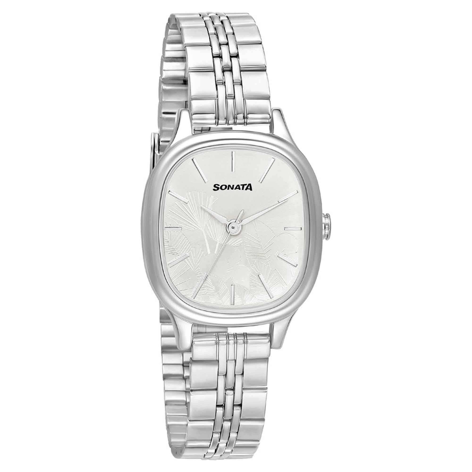 Linnea Silver Dial Silver Stainless Steel Strap Watch