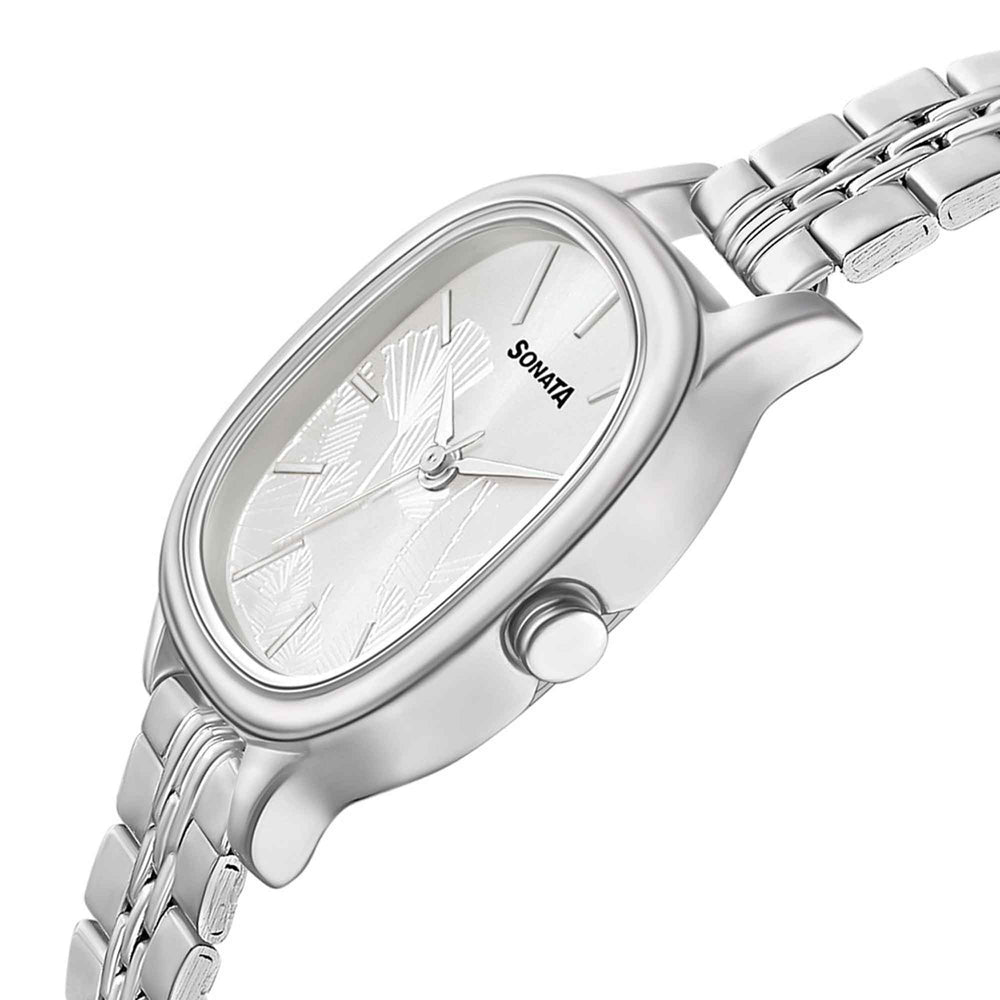 Linnea Silver Dial Silver Stainless Steel Strap Watch