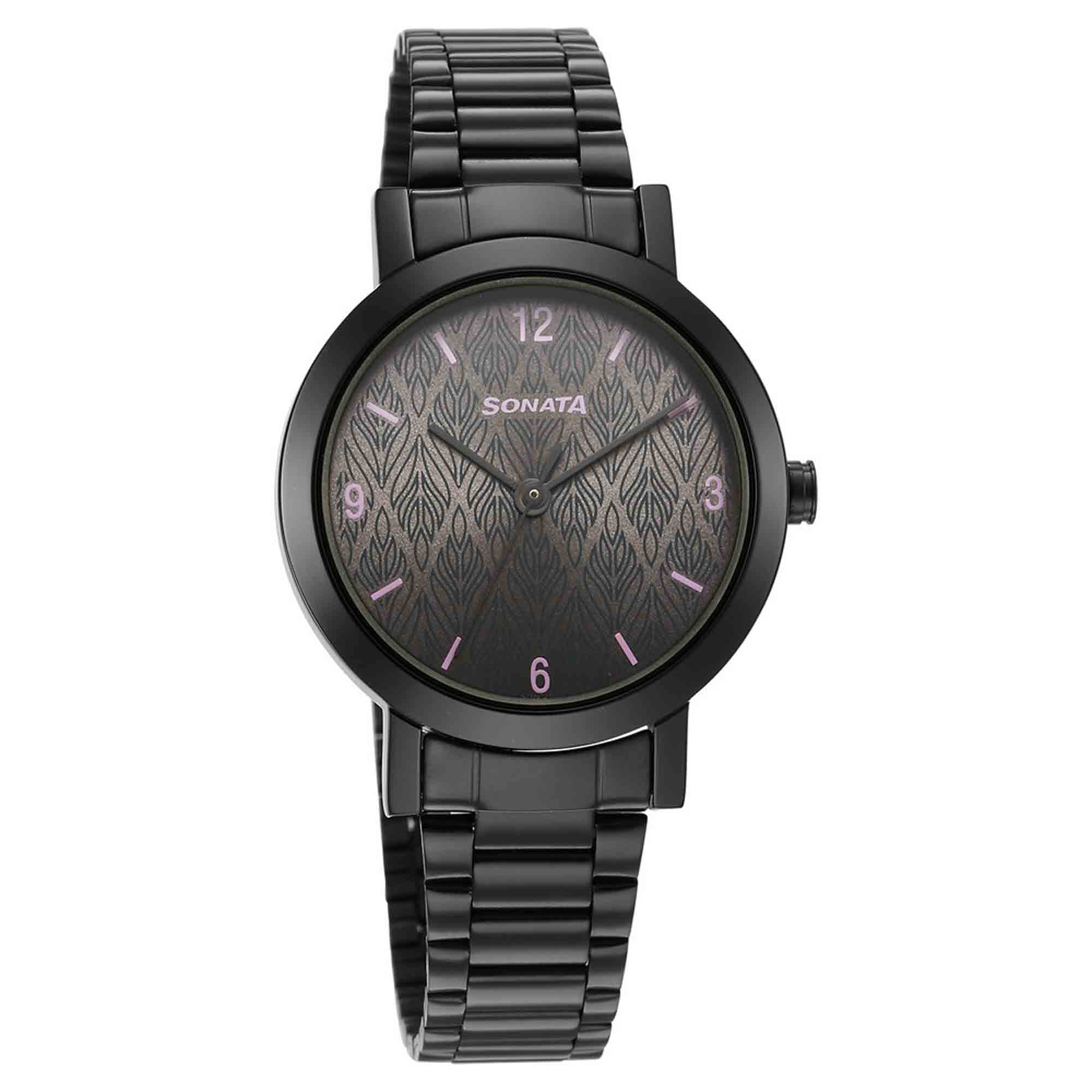 Ladies Essentials Grey Dial Stainless Steel Strap Watch for Women 8174NM01