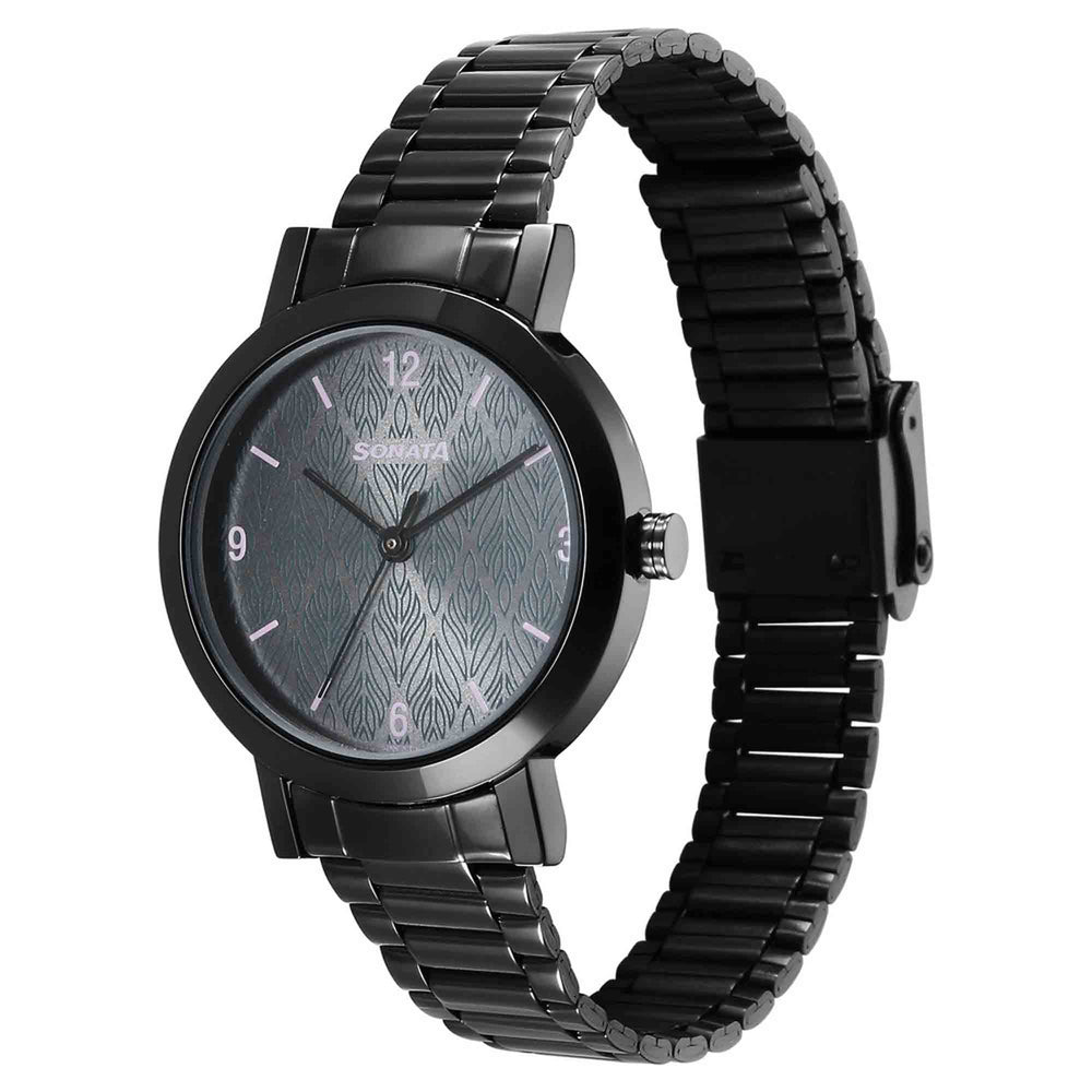 Ladies Essentials Grey Dial Stainless Steel Strap Watch for Women 8174NM01