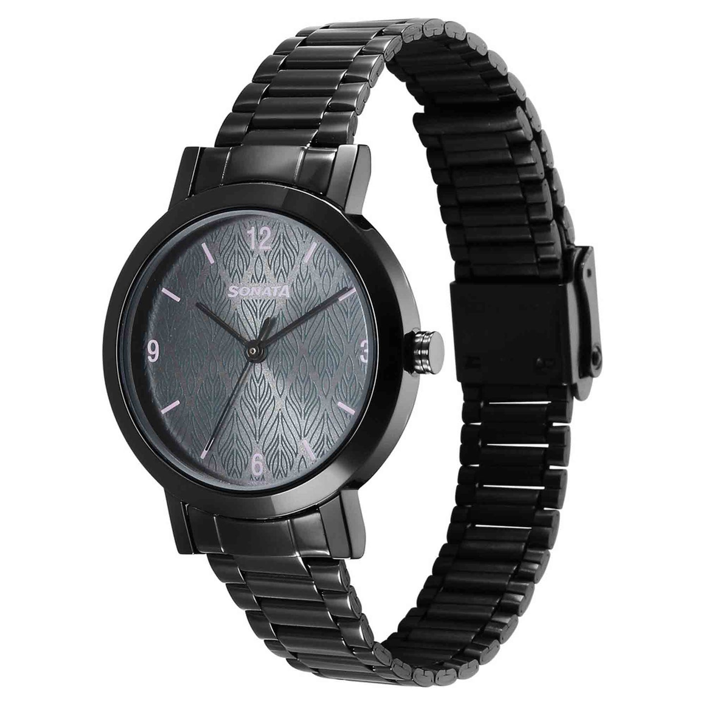 Ladies Essentials Grey Dial Stainless Steel Strap Watch for Women 8174NM01