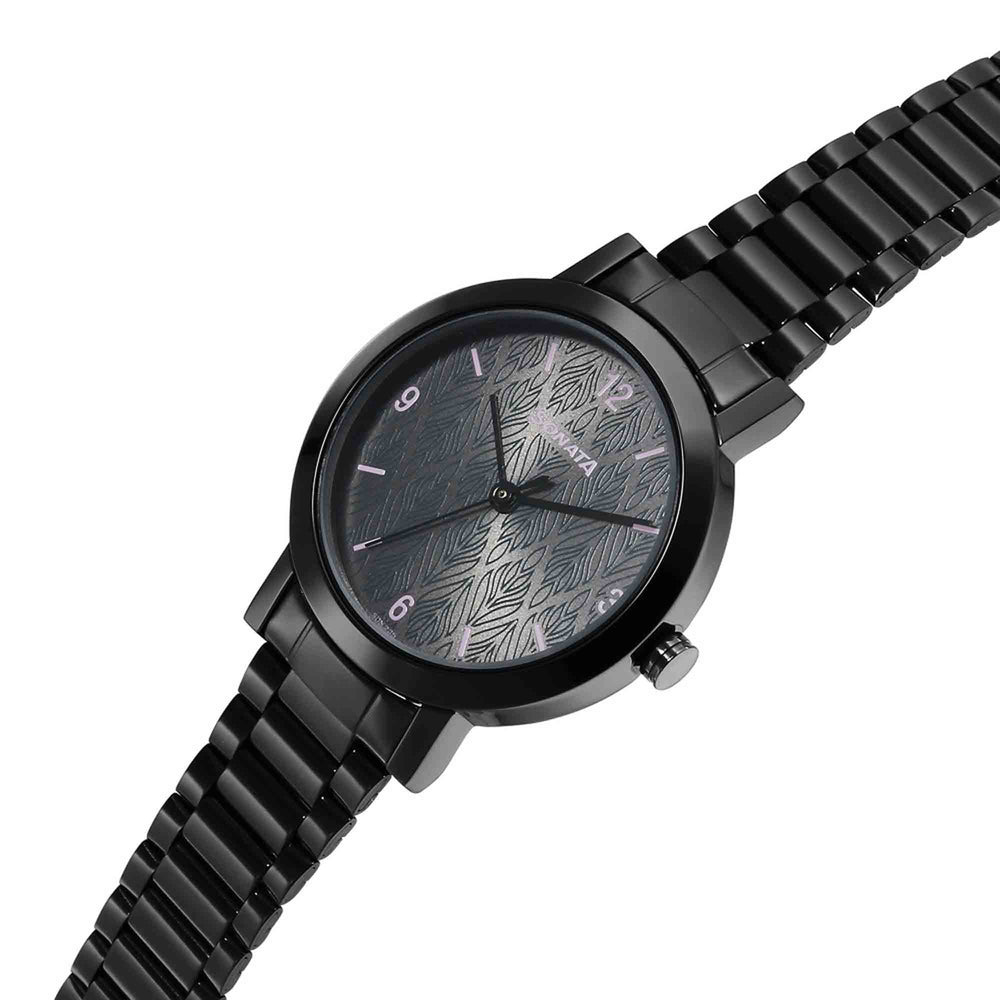 Ladies Essentials Grey Dial Stainless Steel Strap Watch for Women 8174NM01