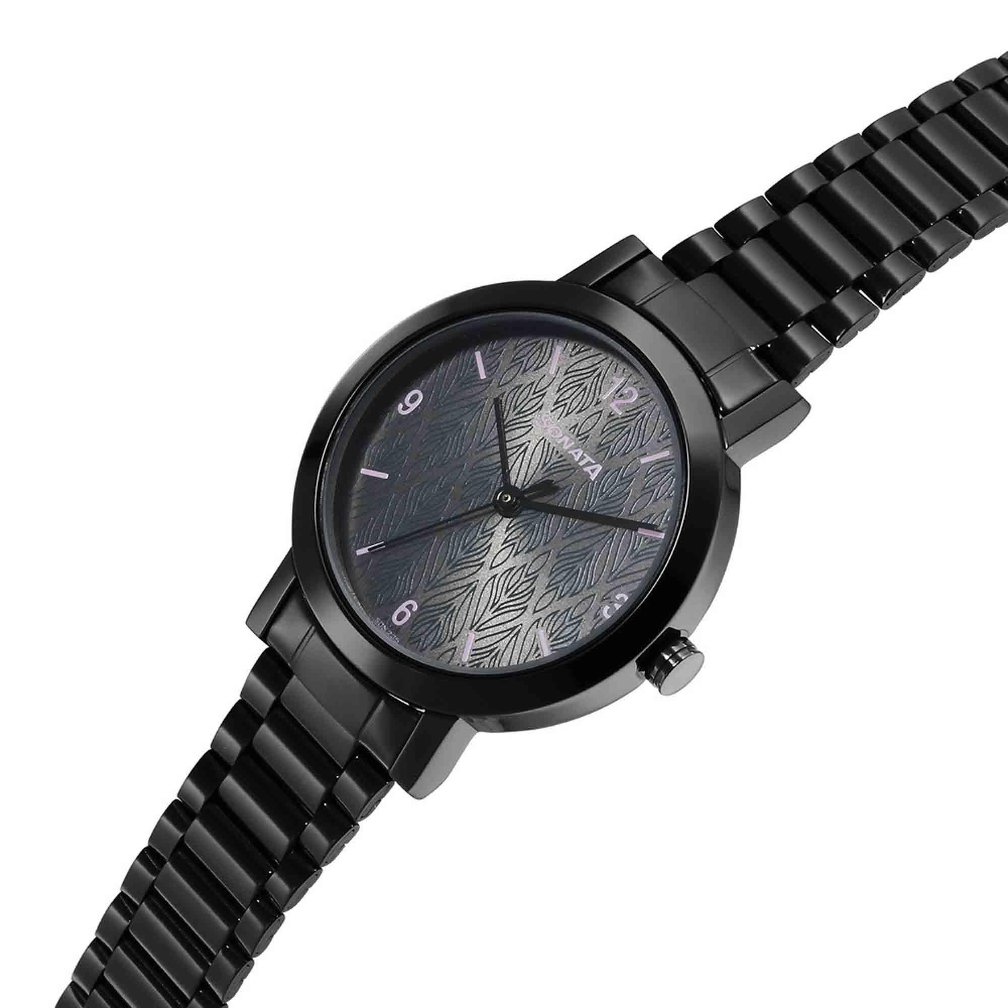 Ladies Essentials Grey Dial Stainless Steel Strap Watch for Women 8174NM01