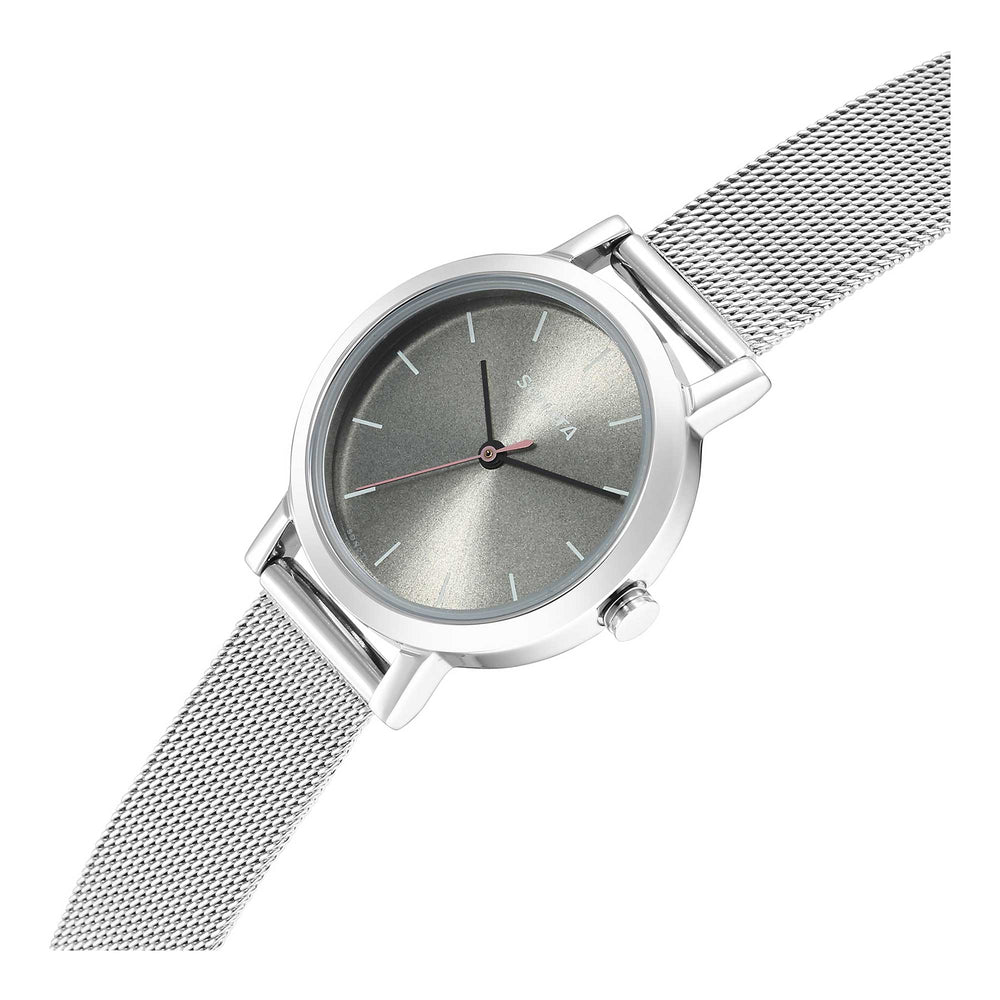 Sonata Linnea Pink Dial Women Watch With Stainless Steel Strap