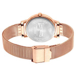 Sonata Linnea Rose Gold Dial Women Watch With Stainless Steel Strap