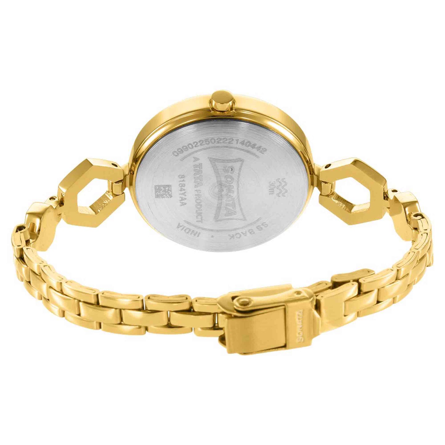 Utsav Purple Dail Yellow Bi Metal Strap Watch for Women