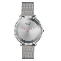 Sonata Sleek Quartz Analog Grey Dial Silver Stainless Steel Strap Watch for Women