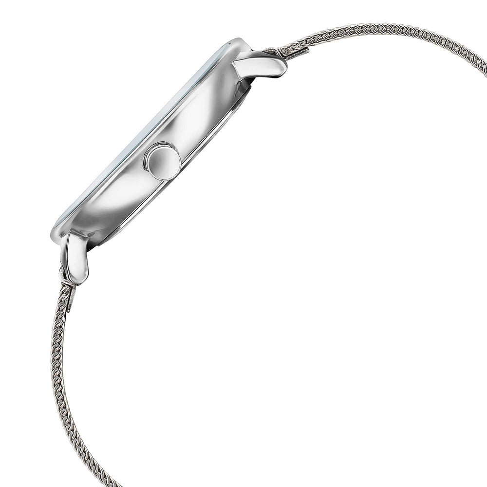 Sonata Sleek Quartz Analog Grey Dial Silver Stainless Steel Strap Watch for Women