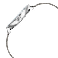 Sonata Sleek Quartz Analog Grey Dial Silver Stainless Steel Strap Watch for Women