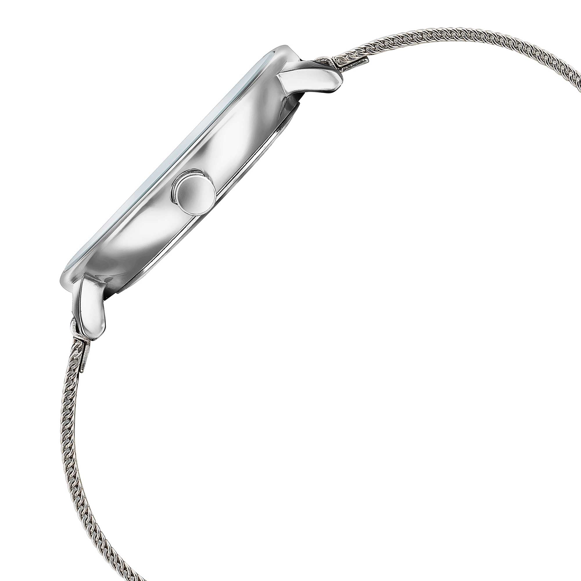 Sonata Sleek Quartz Analog Grey Dial Silver Stainless Steel Strap Watch for Women