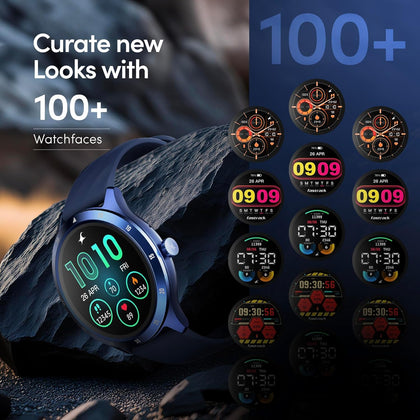 Fastrack Jupiter Flex Smart Watch, 1.38" UltraVu Display, Bluetooth Calling, Health Suite with SpO2, Heart Rate, Sleep Tracking, 100+ Watch Faces, (Blue) 38165PP02