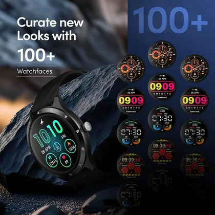 Titan Fastrack Jupiter Flex Smartwatch, 1.38 inches Ultra VU Display, Black 38165PP01